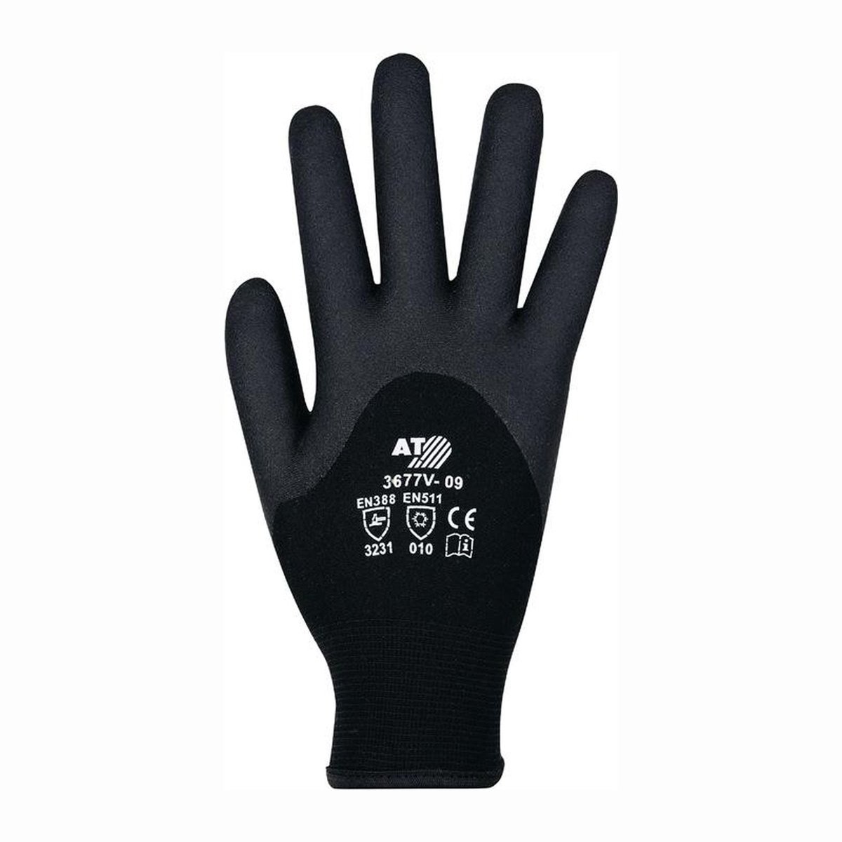 ASATEX Koudebeschermingshandschoenen zwart Maat 9 - 3677V/9