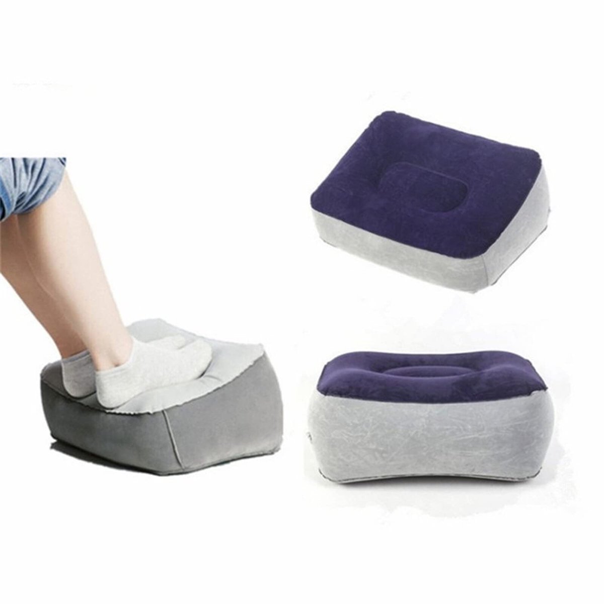 Solidchoice - Opblaasbare Voetensteun voor Reiscomfort