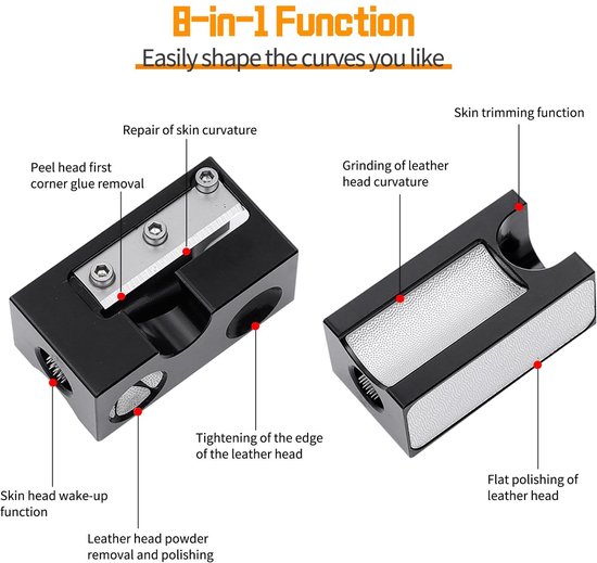 Solidchoice - 8 in 1 Multifunctionele Biljart Tip Tool van Solidchoice — afbeelding 5