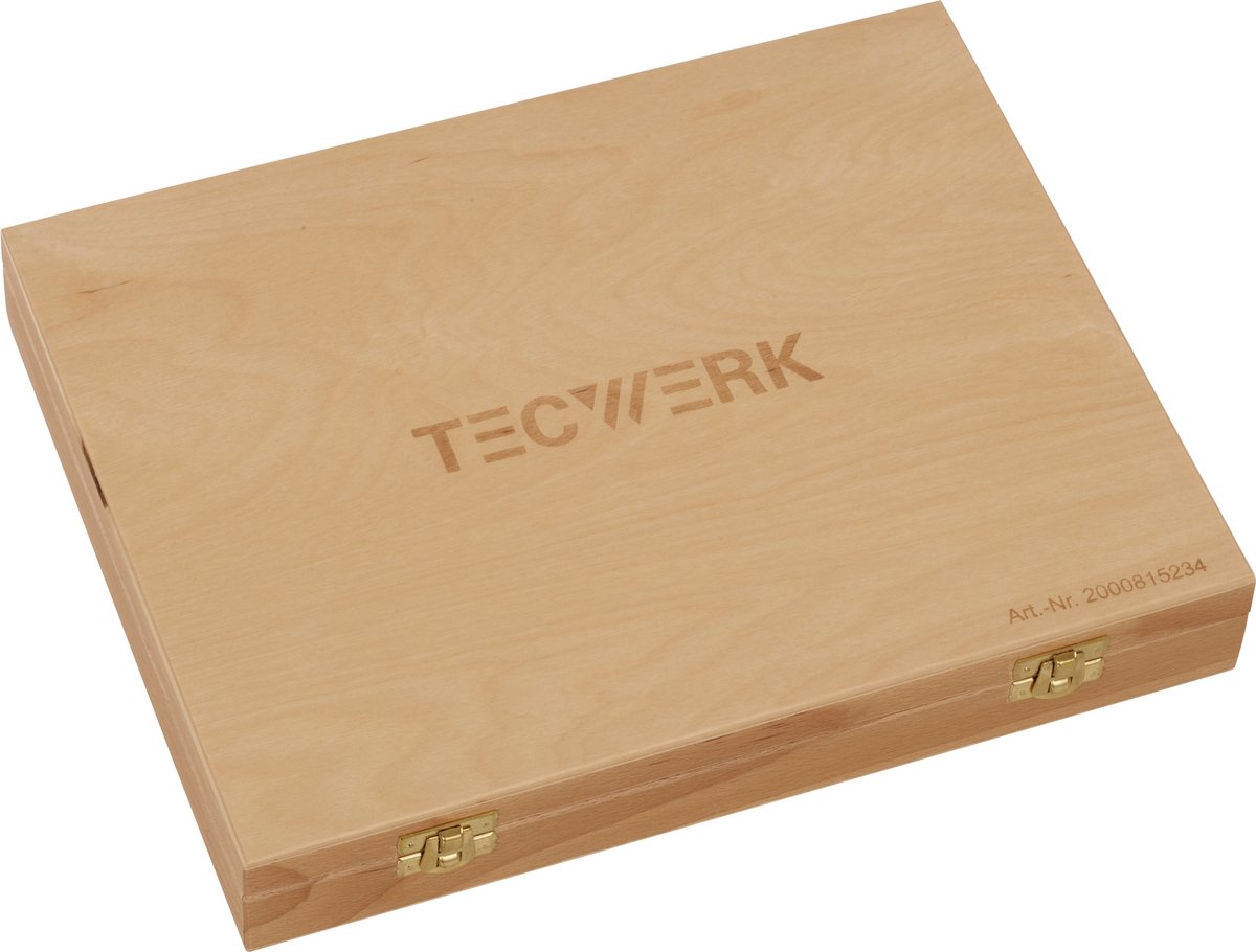 Steekbeitelset 6,10,12,16,20,26mm 2K heft.6-delig.HO-Kasten TECWERK