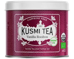 Biologische kruidenthee Kusmi Tea Vanilla Rooibos, 100 g (in metalen blik)