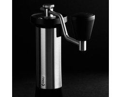 Kinu M47 Rebel Single Dose Koffiemolen handmatig - Zwart/Zilver
