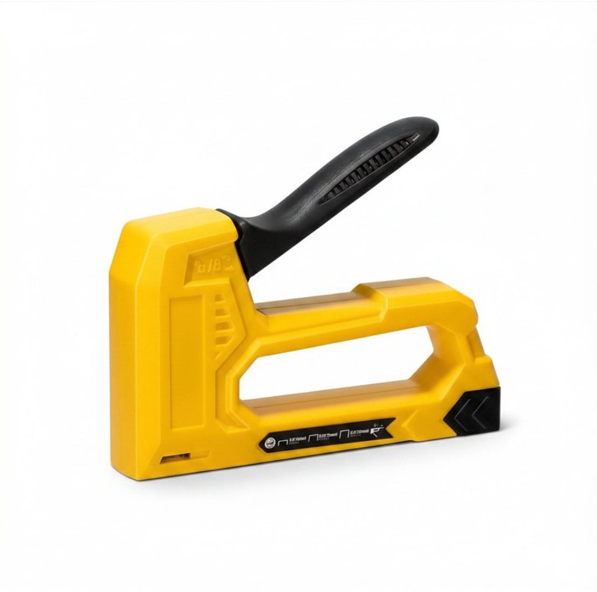 KIRA® Nietpistool - Tacker - Handtacker - Spijkerpistool - Geel - 22cm x 11cm x 4cm