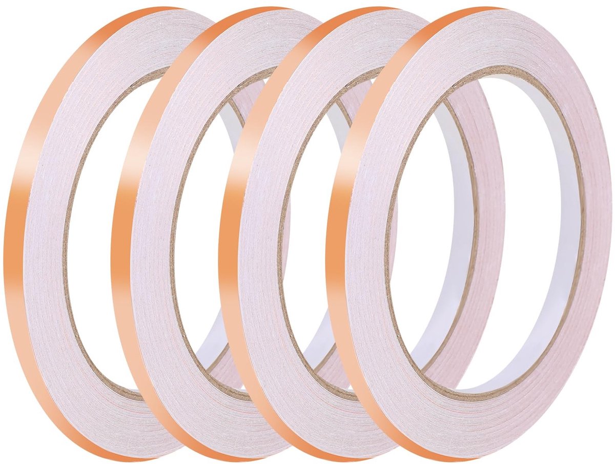 Solidchoice - Koperfolie Plakband 20m x 6mm voor Afscherming en Reparatie