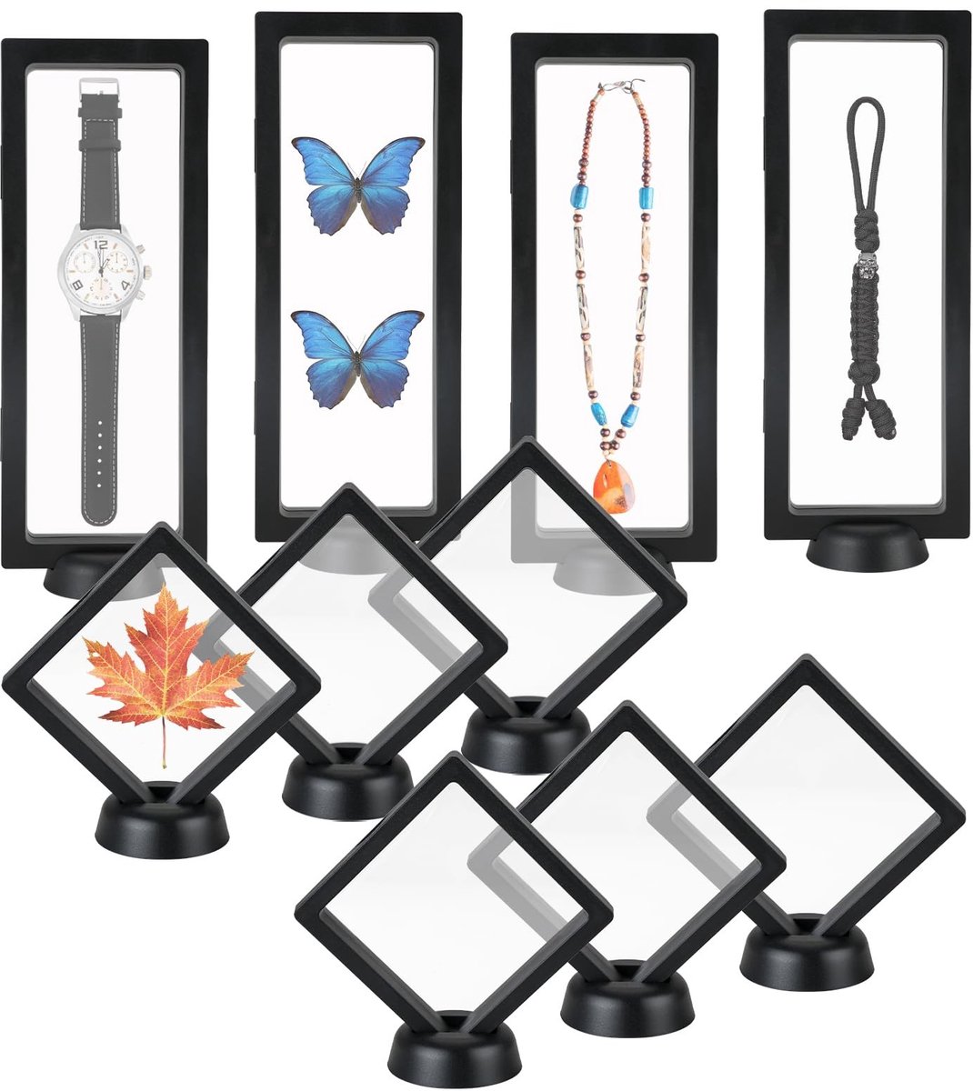 Solidchoice - Set van 10 Transparante 3D Floating Display Bases voor Sieraden