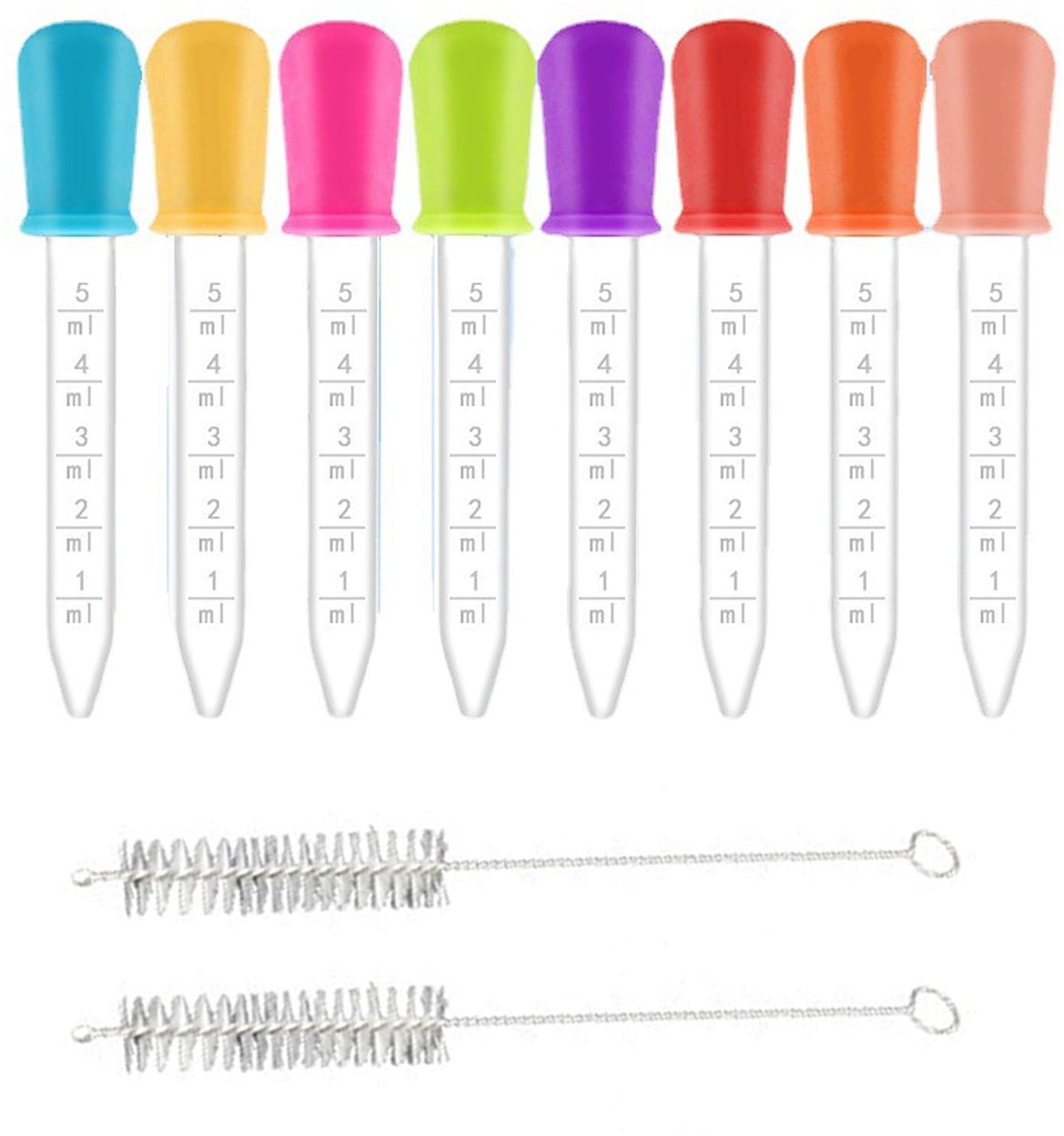 Solidchoice - Pipetten Set van 8 Stuks met 5 ml Capaciteit