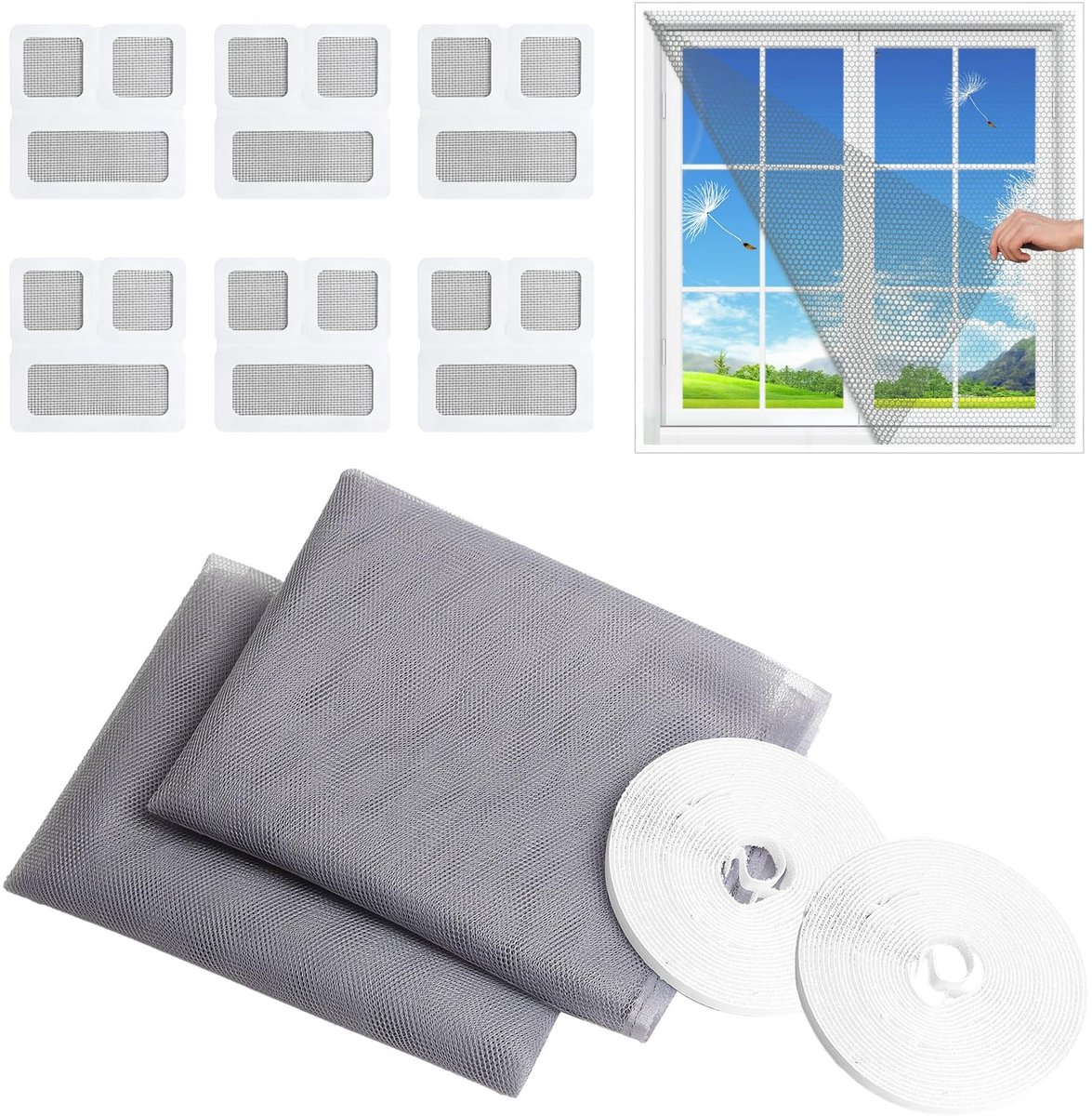 Solidchoice - 2 Stuks Insectenwerende Raamnet