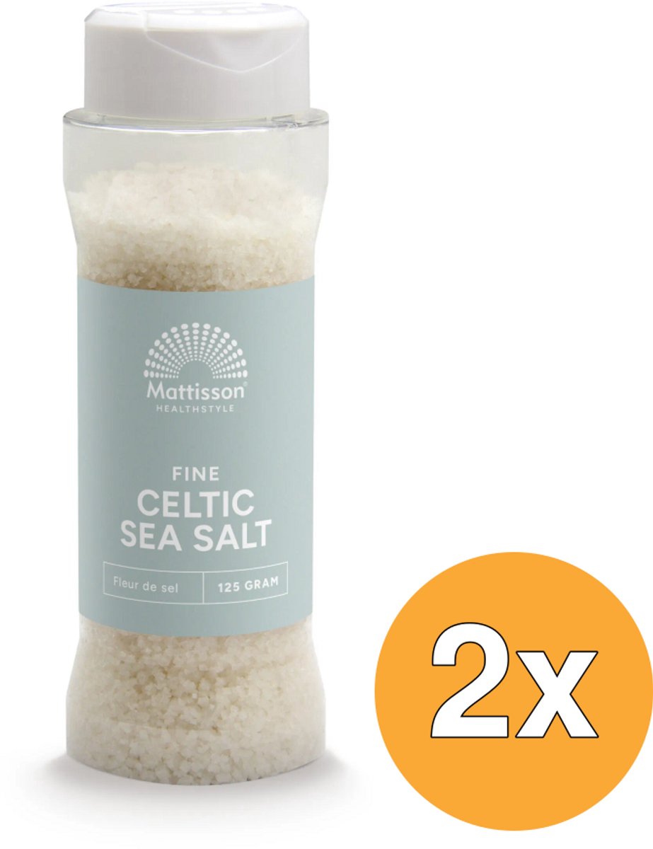 2x Mattisson Keltisch Zeezout Celtic Sea Salt Fleur De Sel (125 gr)