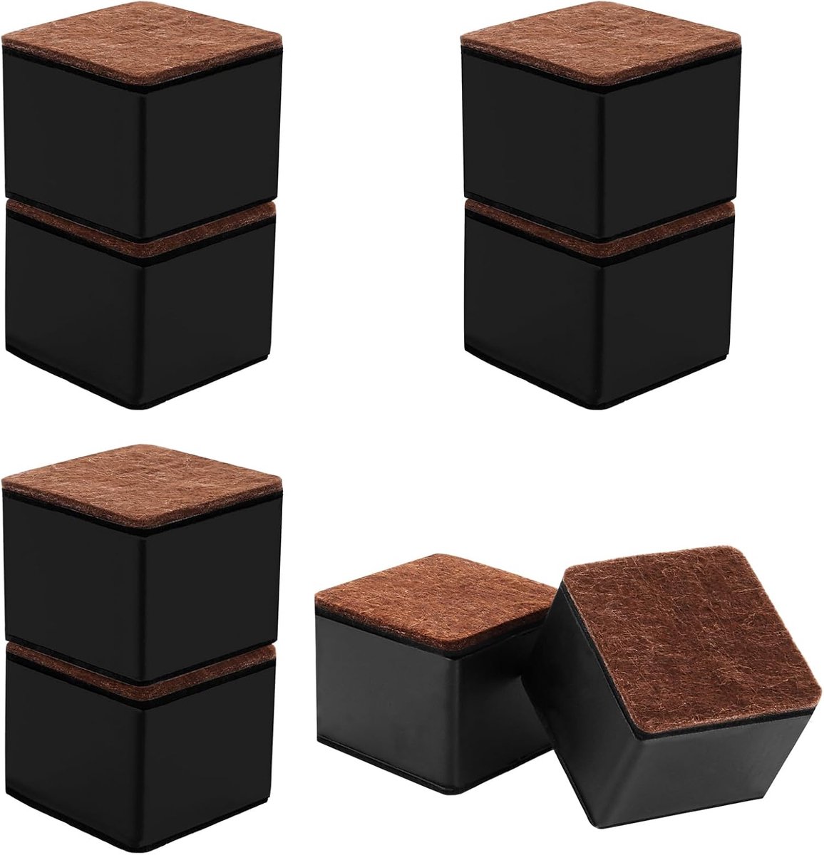 DAJAVE 8 Furniture Raises Carbon Steel, 5 cm, 6 cm Diameter, Self-Adhesive, Table and Sofa Risers, Furniture Legs for - ShopVlot