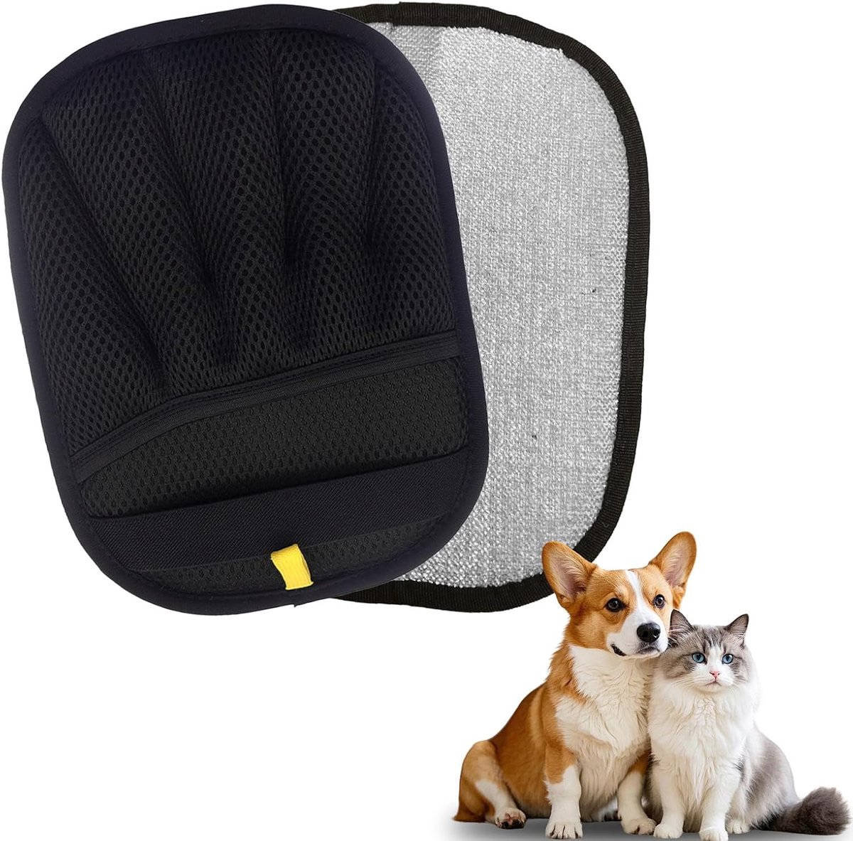2pcs Pet Hair Removal Glove Cat Hair Removal Brush Pet Hair Remover Reusable Cat Brush Hair Remover Pet Hair Remover - ShopVlot