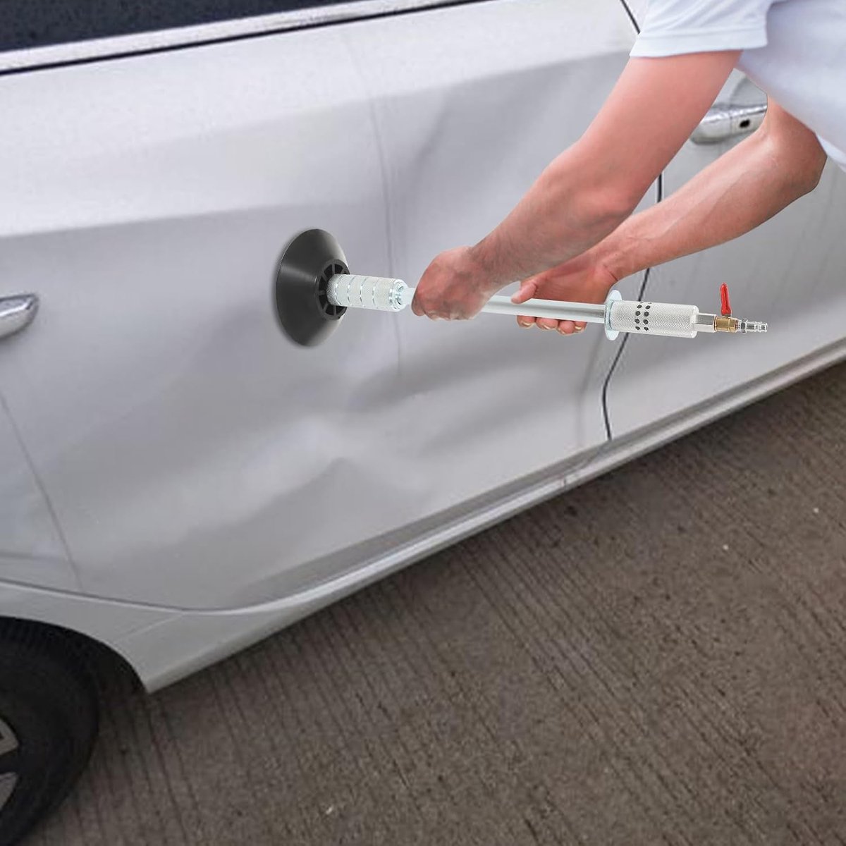 Stalen uitdeukgereedschap, zuignap uitdeukgereedschap met 3 zuignappen, krachtige pneumatische uitdeukhamer voor het - ShopVlot