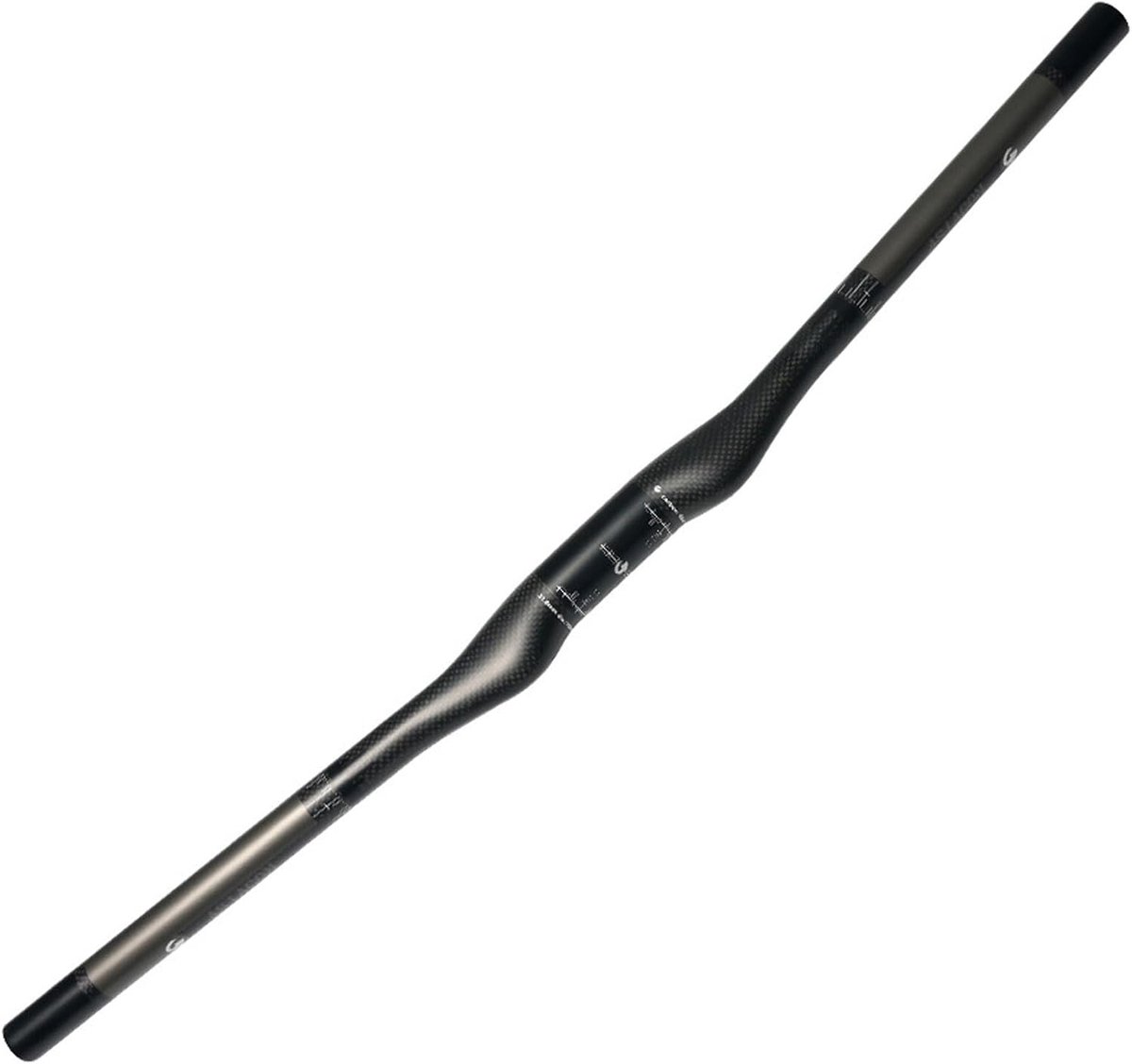 31,8 mm koolstofvezel fietsstuur, rechte 3K matte mountainbike-handgreep, lichte fietsonderdelen handgrepen - ShopVlot