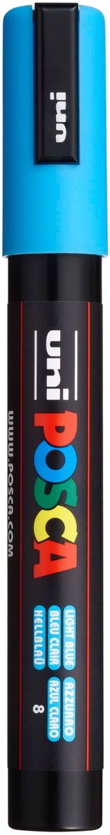 Solidchoice - POSCA Marker met Medium Fijne Punt Lichtblauw