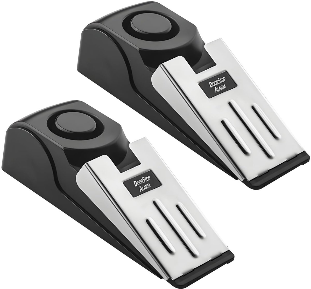 Solidchoice - 2 Stuks Deurstop Alarm voor Veiligheid met Dubbele Bescherming