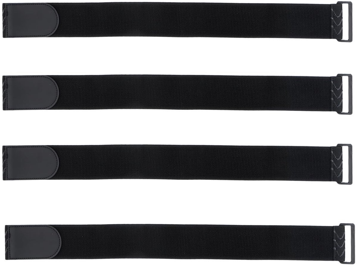 Solidchoice - Set van 4 Elastische Straps met Klittenbandsluiting