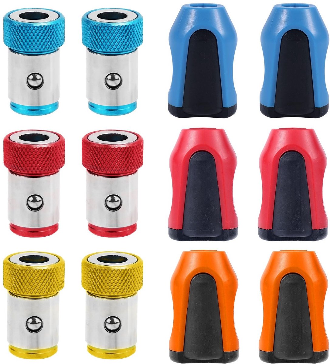 Solidchoice - 6-delige Magnetische Schroevendraaierkopset met Magnetiseerders