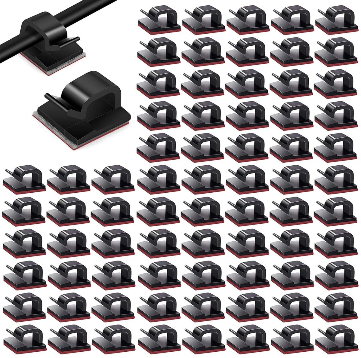 Solidchoice - Mini Outdoor Kabelclips 60 Stuks voor Kabelbeheer