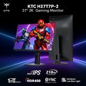 KTC H27T7P-2 27" gaming monitor met twee gamers in futuristische pakken op het scherm.