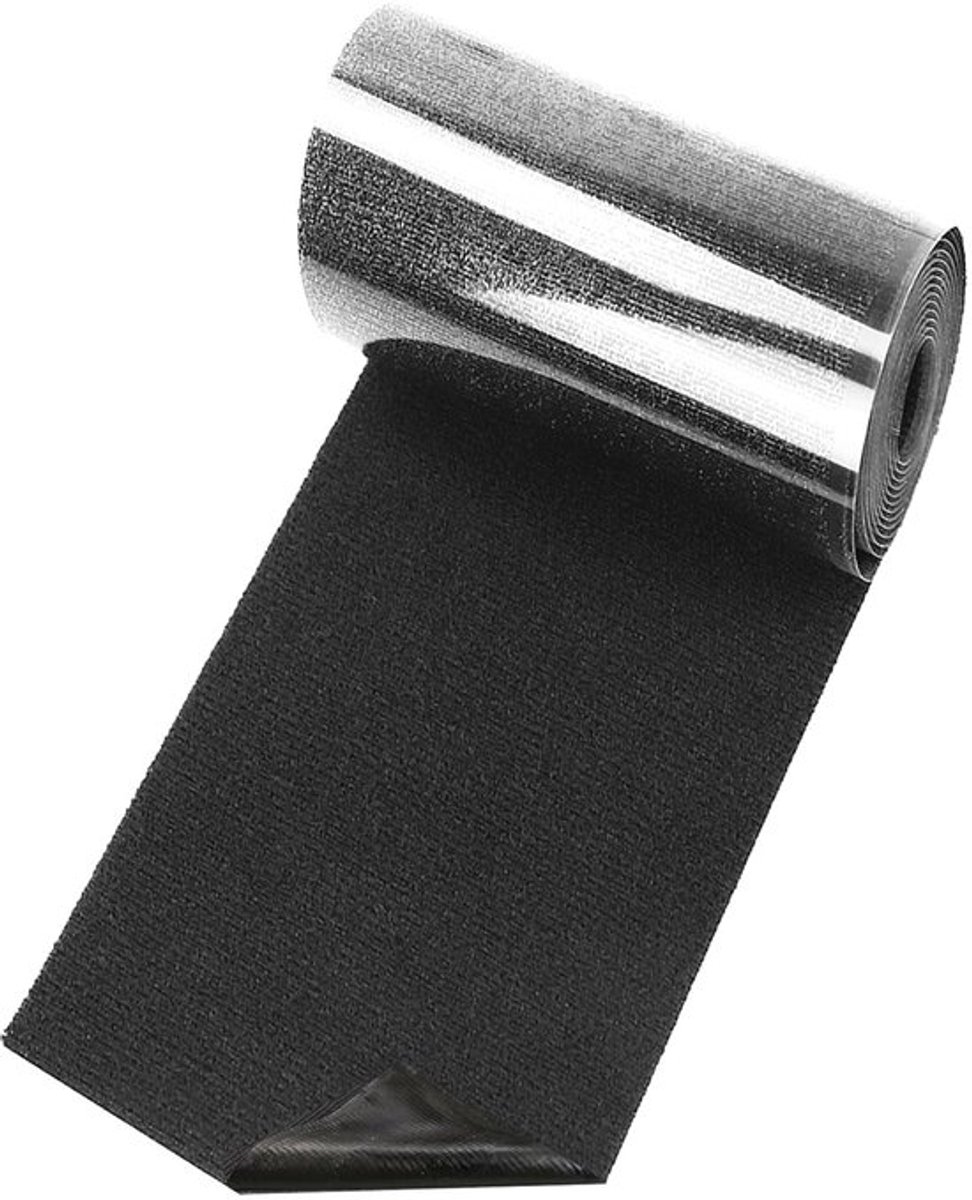 5 x 200 cm Zelfklevende Reparatietape voor Stof, Geschikt voor Tent, Meubels, en Bootzeilen, Zwart, Waterdicht