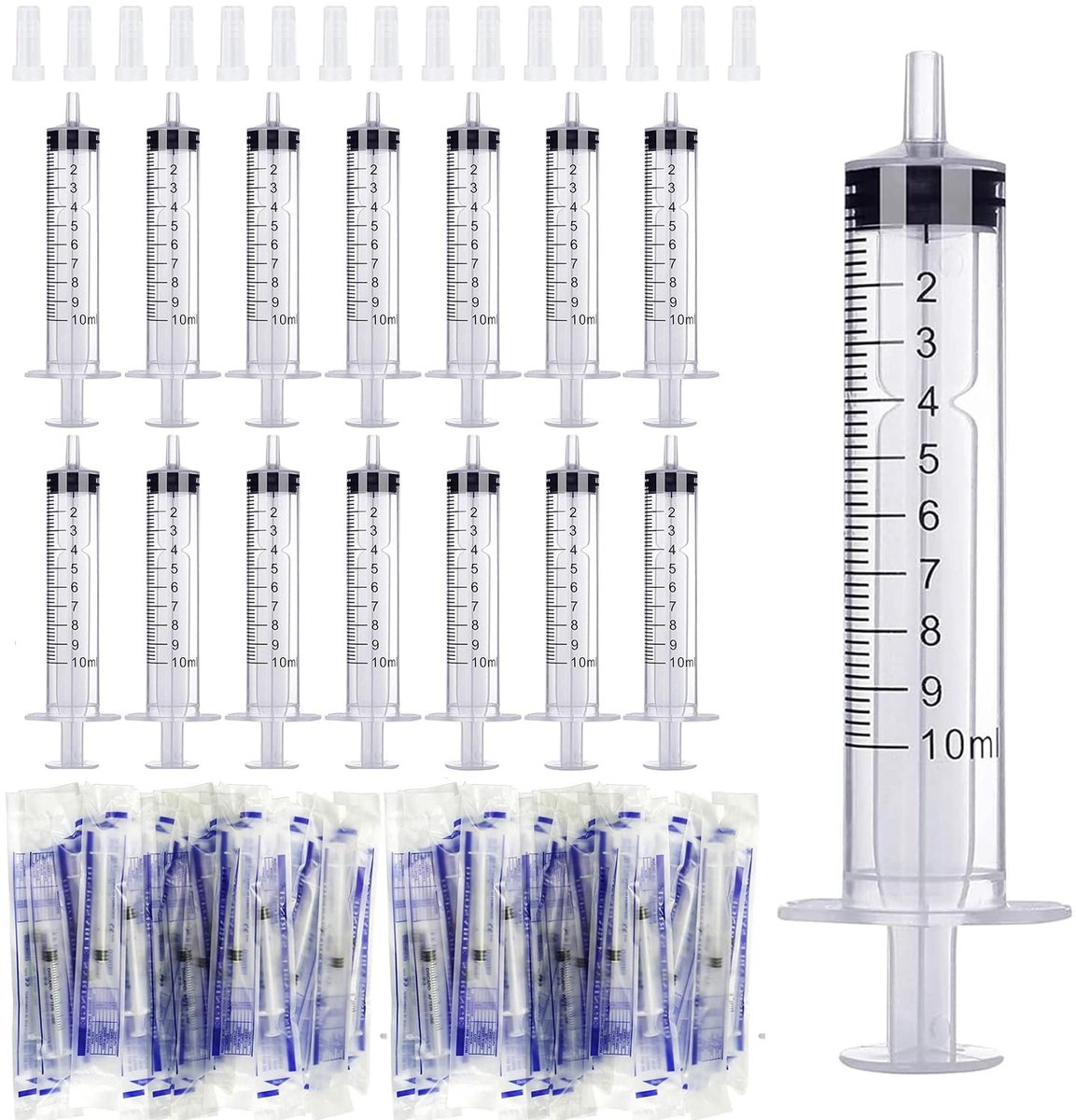 Solidchoice - Set van 15 Steriele Plastic Spuiten zonder Naald