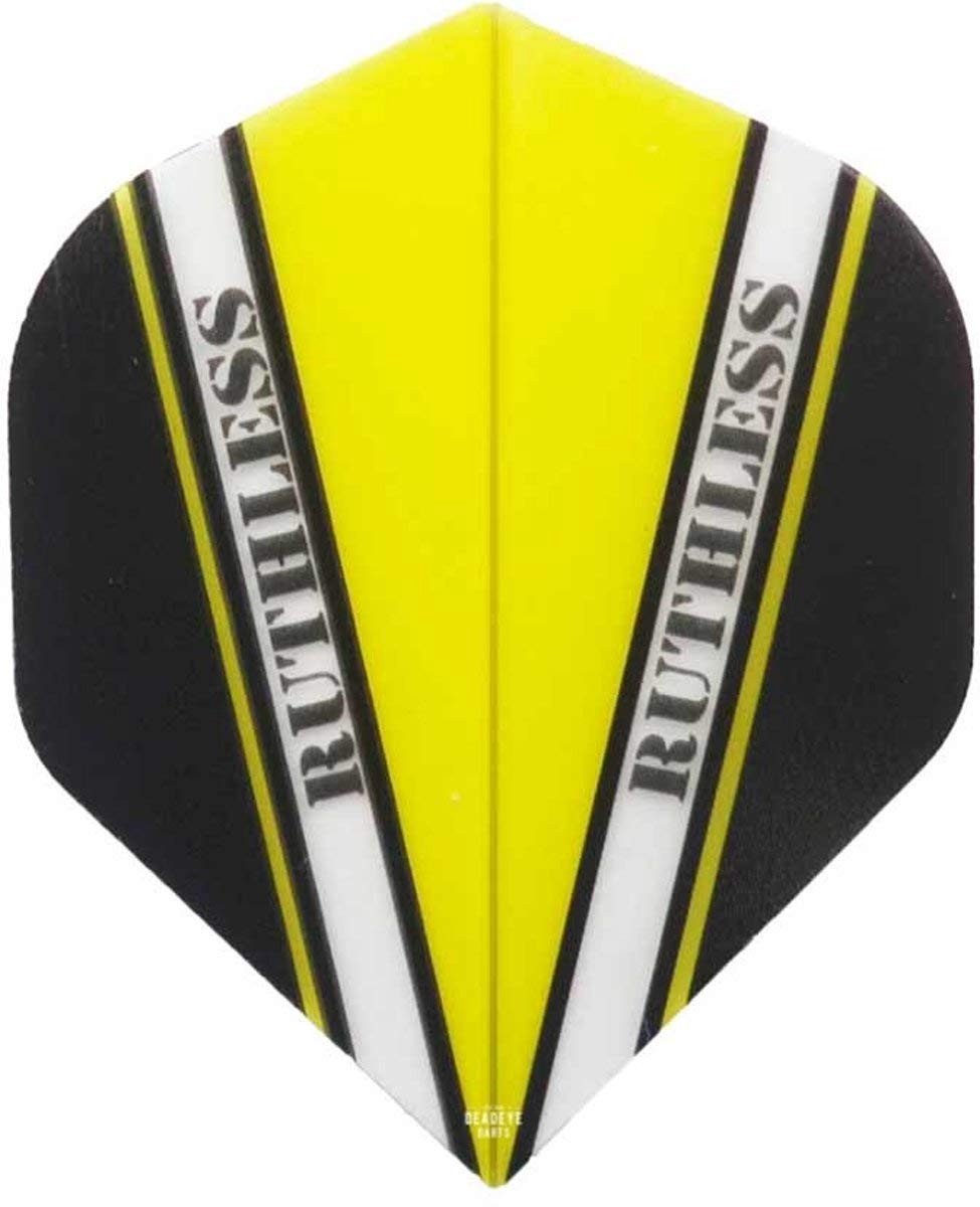 Solidchoice - Darts Flights Ruthless Vision Geel - 10 Sets