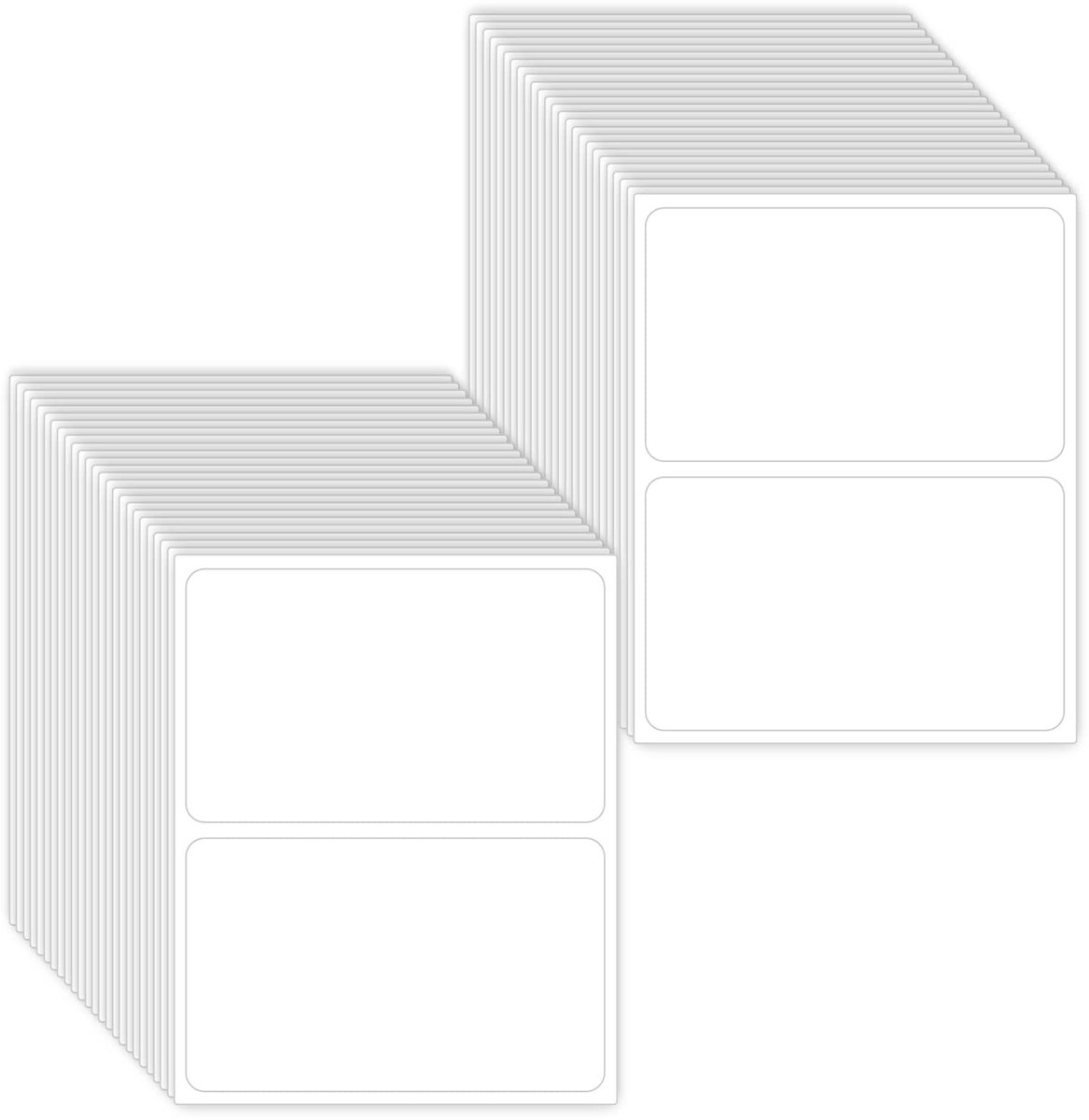 Solidchoice - Set van 50 Witte Matte Adreslabels voor School en Kantoor
