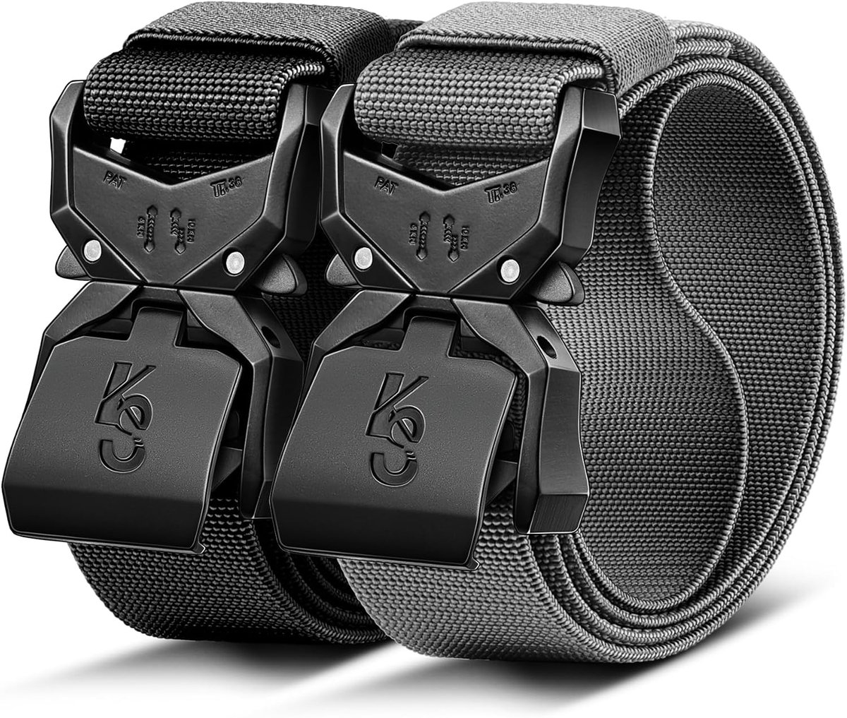 Men's Tactical Belt Easy Replace Design, Kemisant Military Rigger Work Belt for Heavy Duty 1.5" Nylon Web, Fitness - ShopVlot