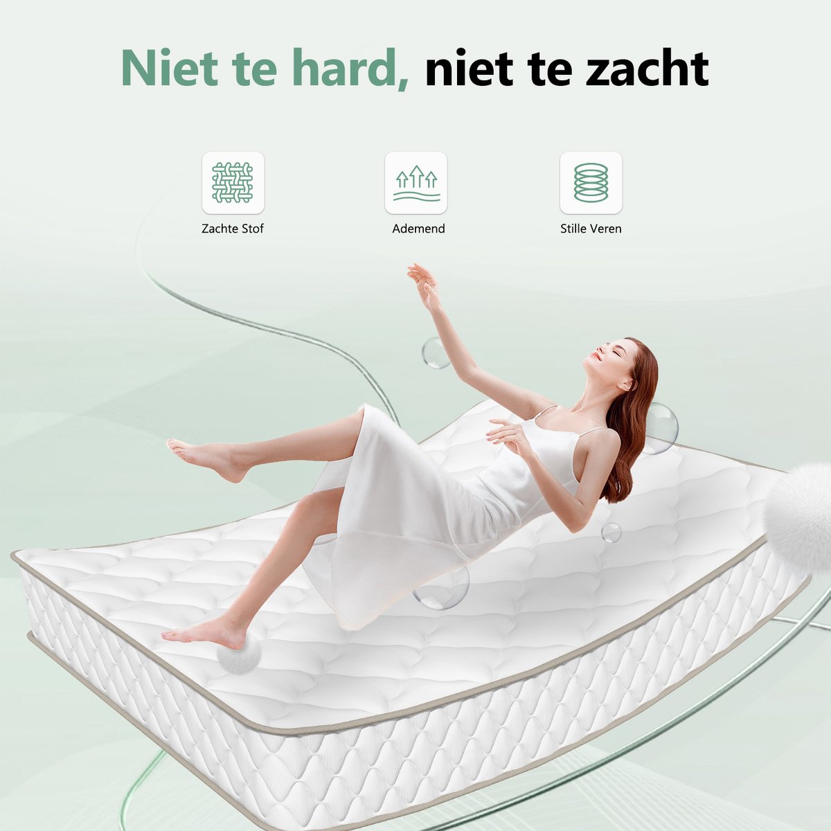 Saikefy Matras 140x200 22 cm met 7 zones thumbnail 5