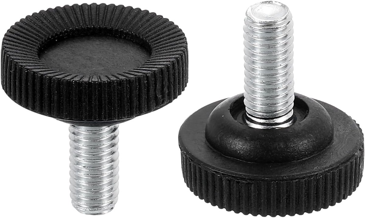 Verstelbare meubelglijders voor meubels - 8 stuks - 16.5 x 27.5 mm - Perfect voor stabiliteit en bescherming van vloeren - Zwart