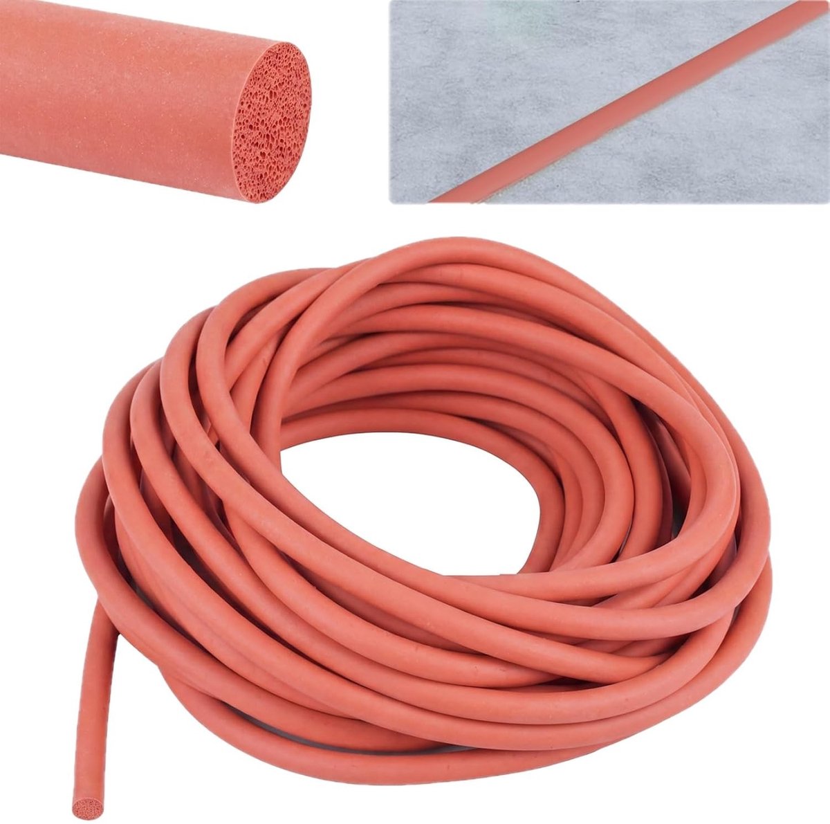 5 meter voegenafdichtsnoer voor perfecte afdichting van naden, Ø 4 mm, rond koord van EPDM, ideaal voor deuren en ramen, waterdicht en duurzaam voegvulprofiel