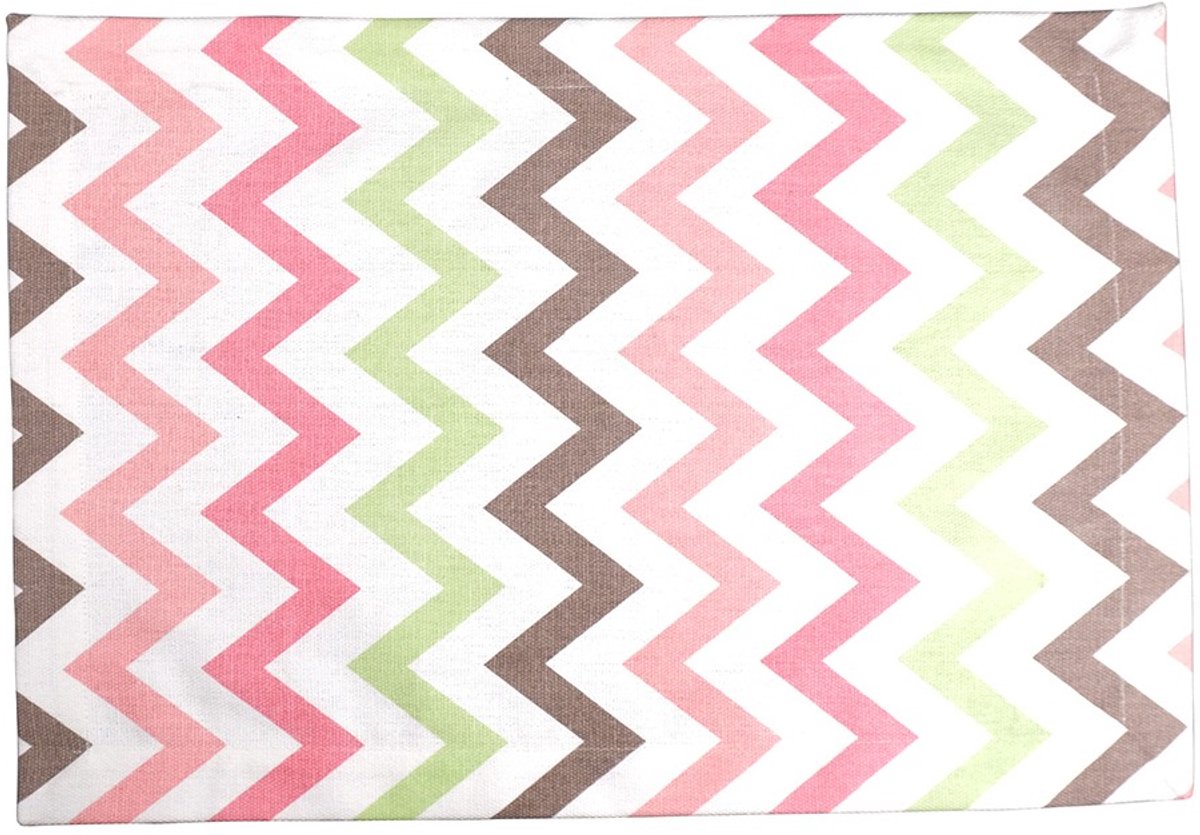 Multi Zigzag Placemat Strawberry 35x50cm