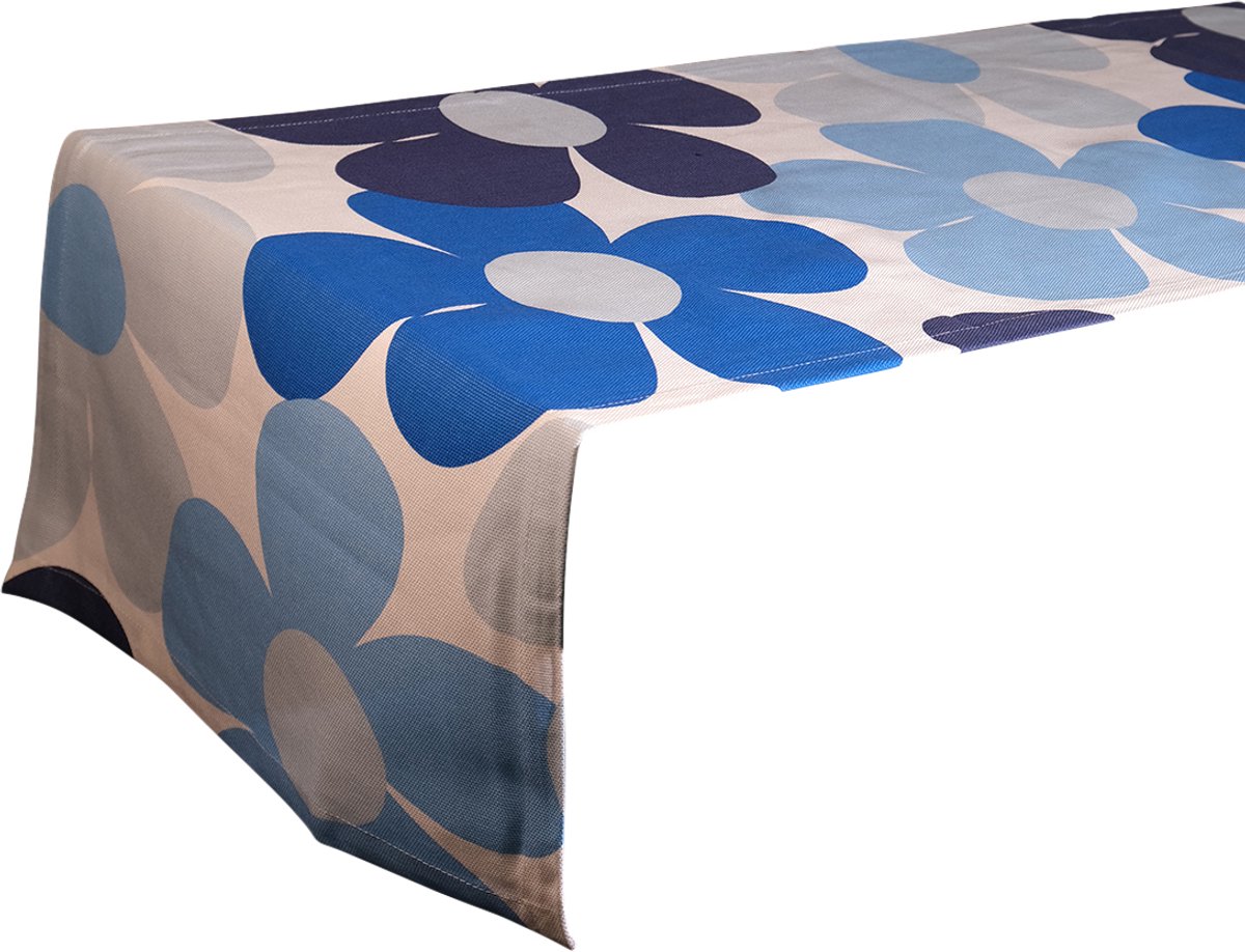 Sarina Tafelloper blauw 41x240cm