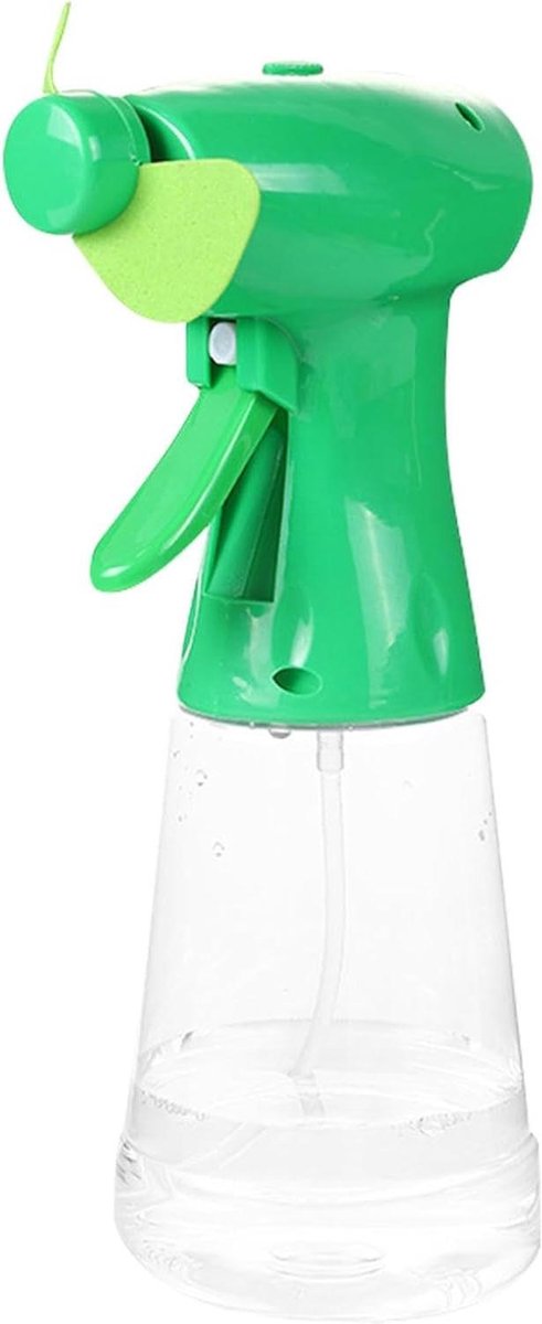 Nevel Ventilator - Spray Fan - Koelte Buiten - Met Waterreservoir - 22 x 8 x 10 cm - Groen
