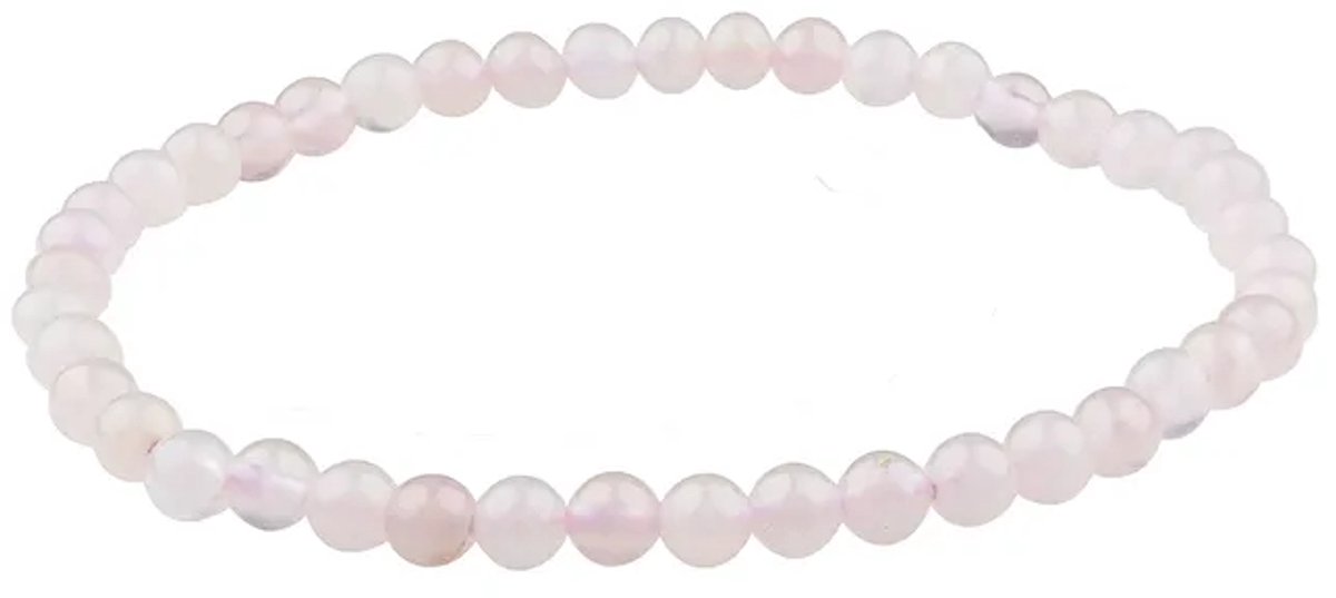 Armband Rozenkwarts 4 mm