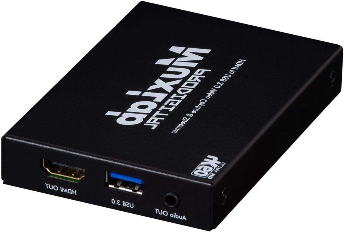 Video Capture Streamer - HDMI Converter - Live Streaming - USB 3.0 Interface - 20 cm - Zwart