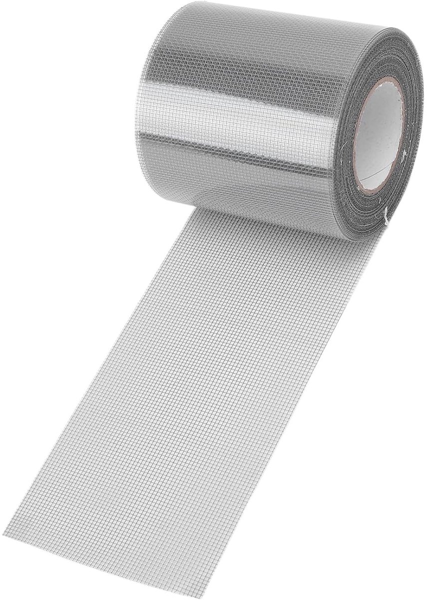 SnelShoppen - Repair Tape Voor Mesh 80mm X 9.15M - Transparante Zelfklevende Reparatietape Voor Raam- en Tentmesh - Ideaal Voor Camping en Buitenactiv