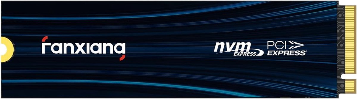 SnelShoppen - 1TB NVMe SSD M.2 PCIe Gen4 Gaming Solid State Drive, 7100MB/s Leessnelheid, 6100MB/s Schrijfsnelheid, Interne SSD voor Dataoverdracht