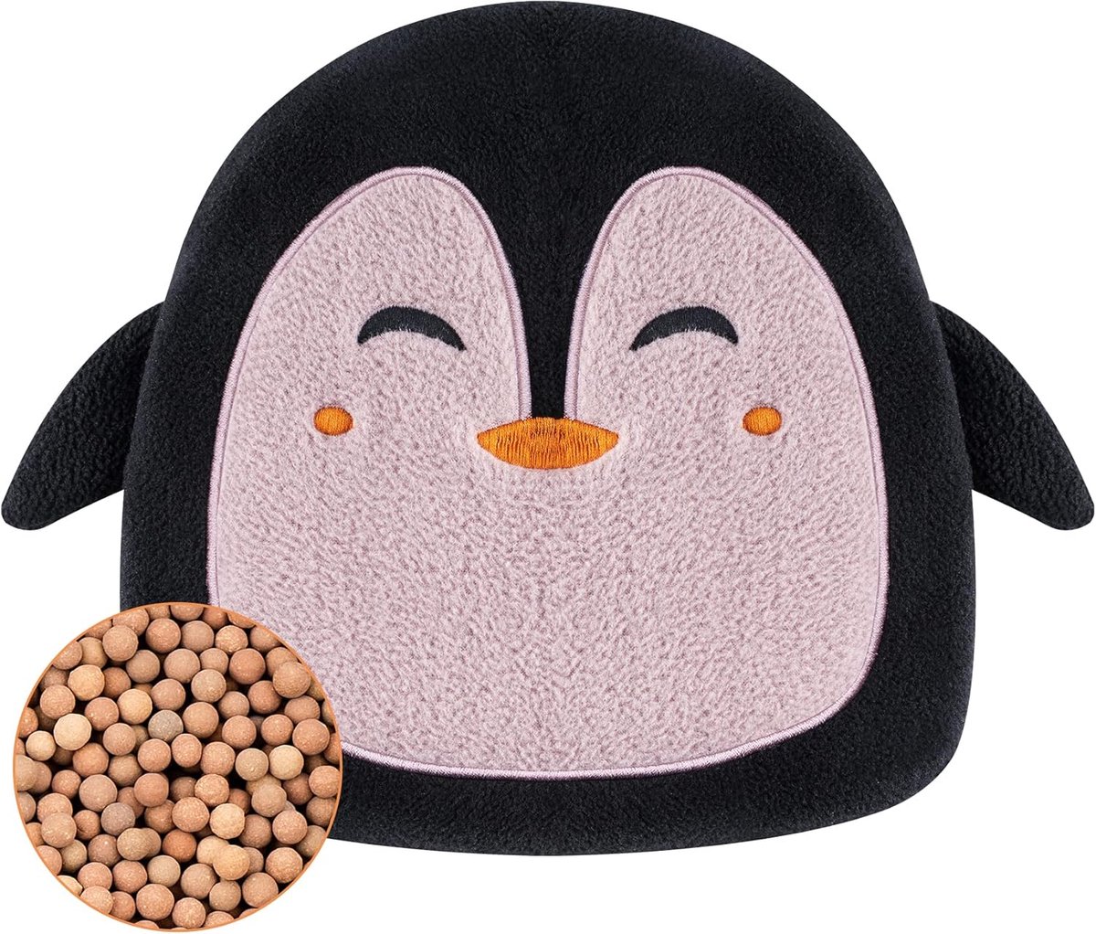 SnelShoppen - Hot Water Bottle for Microwave, Mini Warmte Kussen, Dieren Warmwaterkruik voor Vrouwen, Kinderen en Baby's, Bij Buik- en Menstruatiepijn