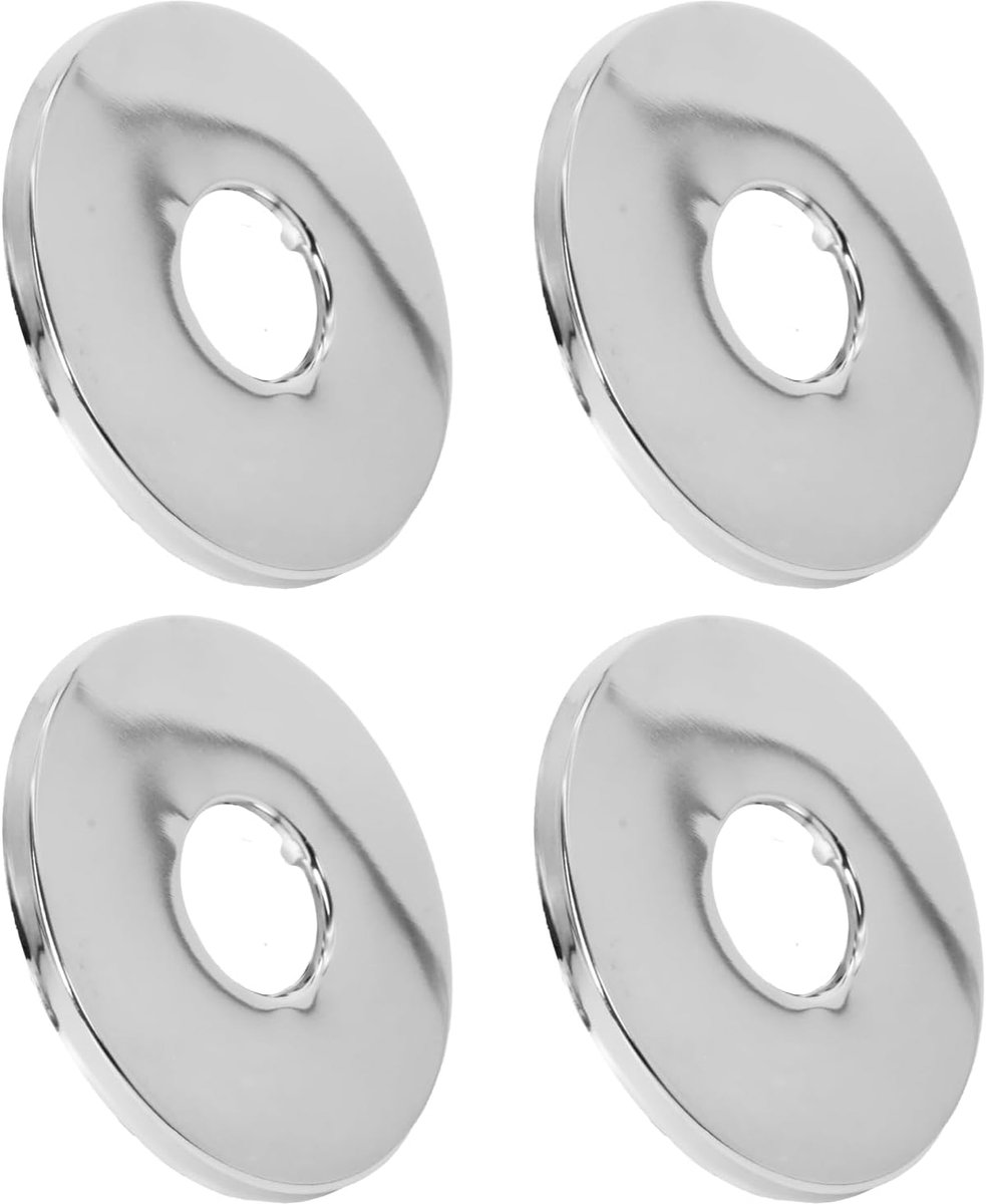 SnelShoppen - Shower Hose Connector 3/4" 27mm x 80mm x 5mm - 4x Duurzaam Chroom Geplateerd RVS Tapkap 26mm voor Douche Slang Wandopening