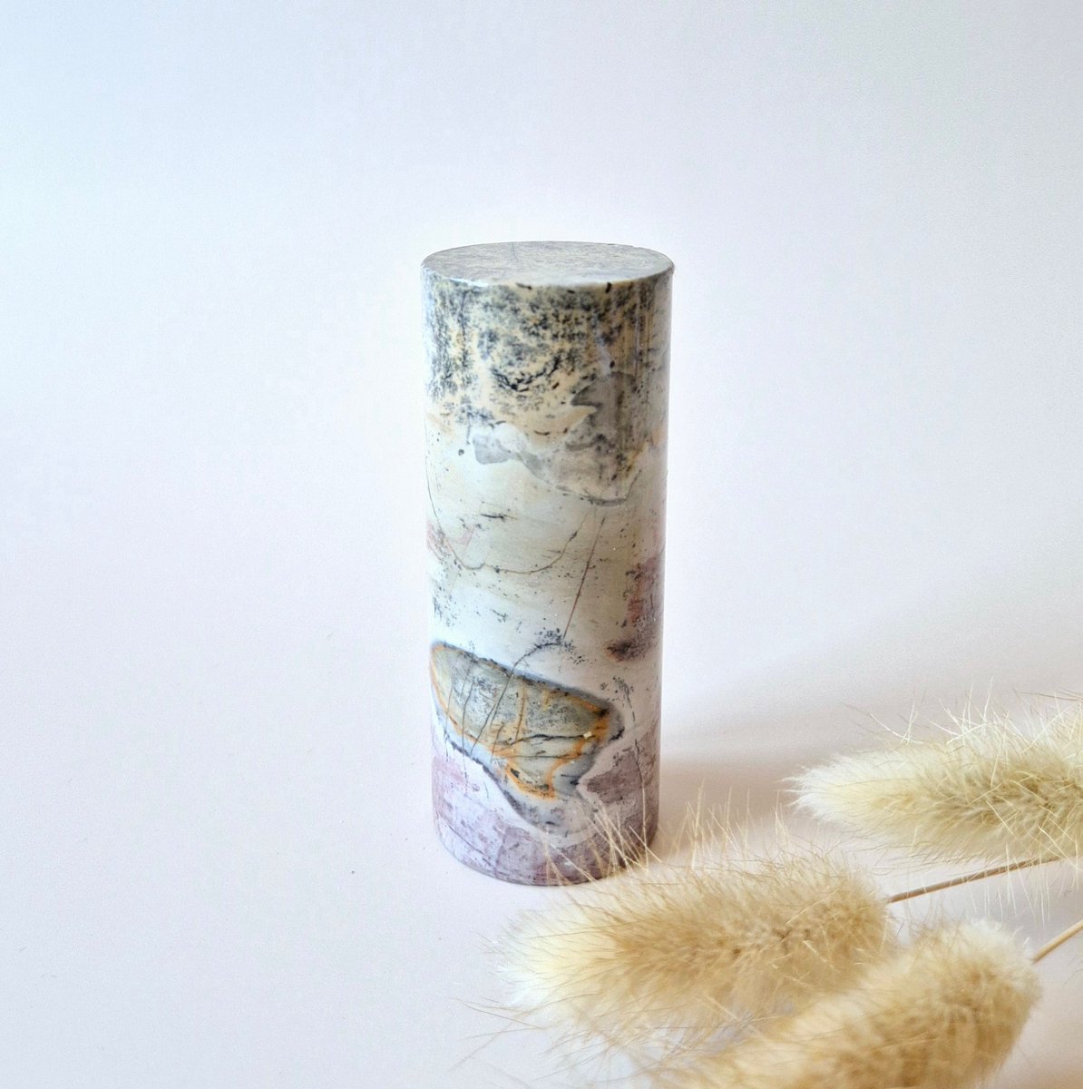 Picture Jasper Ronde Pilaar 8–9cm – Aarding, Natuurverbinding & Inzicht