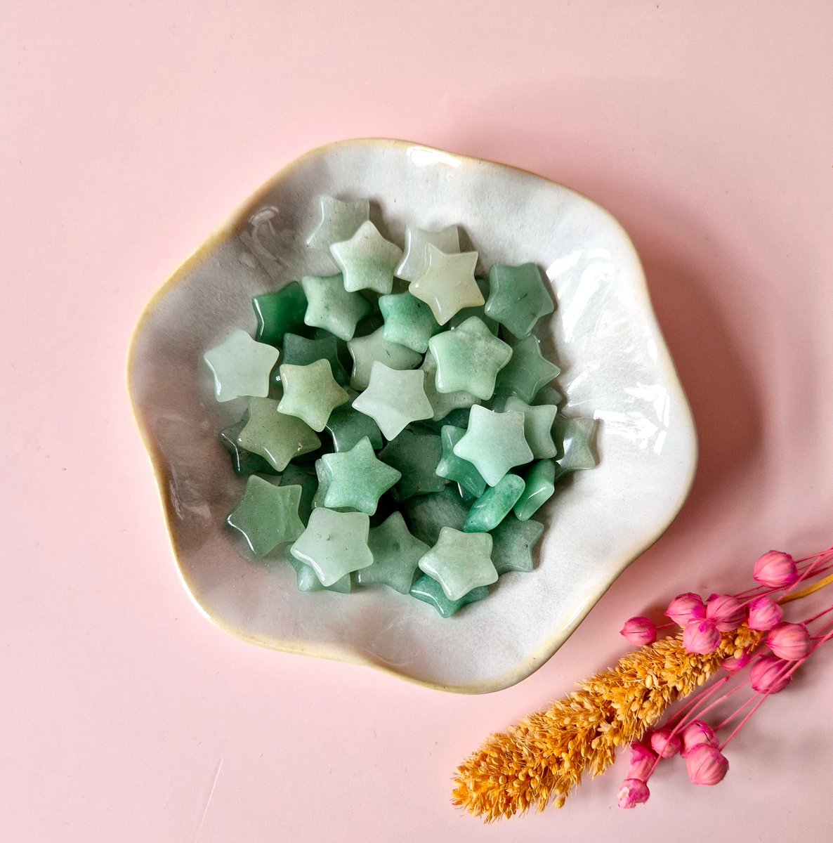 Groene Aventurijn mini ster 1.5cm (Crystal Confetti)