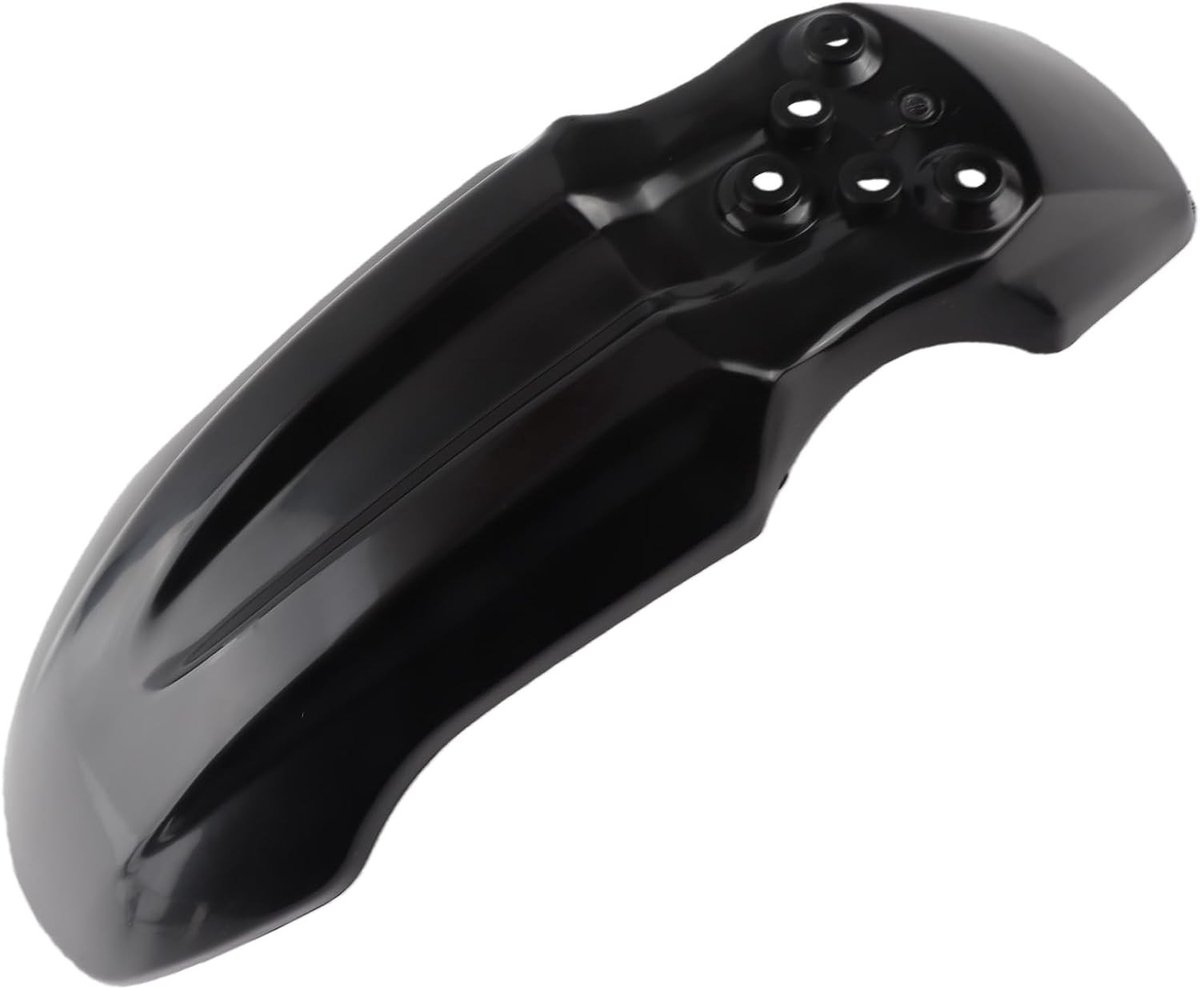 Voorspatbord voor motorfiets, duurzame ABS beschermer met effectieve vuilbescherming voor crossmotoren, ideaal voor trailrijden en offroad avonturen (Zwart)
