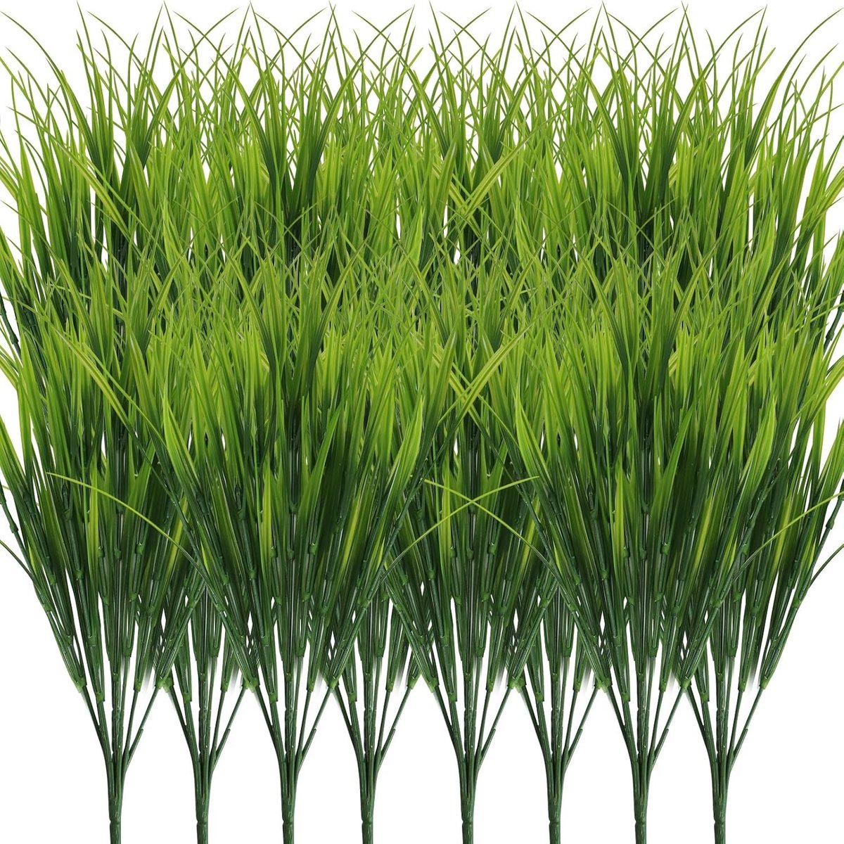 16 Stuks Kunstgras Planten, 40 cm Nepstruiken en Hoog Gras voor Buiten- en Binnendecoratie, Neplelie en Groene Stelen voor Tuin en Interieur