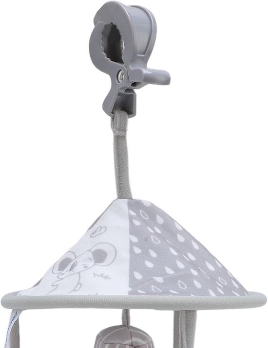 Kinderwagen Hangspeelgoed - Pluche Dier - Baby Vermaak - Scandinavisch Design - 32 cm - Grijs — afbeelding 5