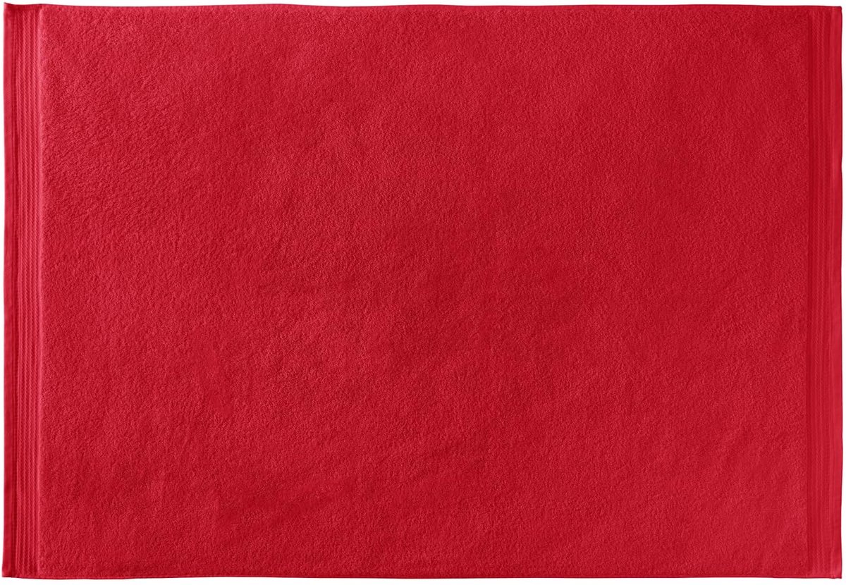 SnelShoppen - Grote Premium Badhanddoeken 70 x 140 cm - 1 Douchehanddoek Rood - 100% Katoen - Luxe, Zacht en Absorberend voor Thuis, Wellness en Sport