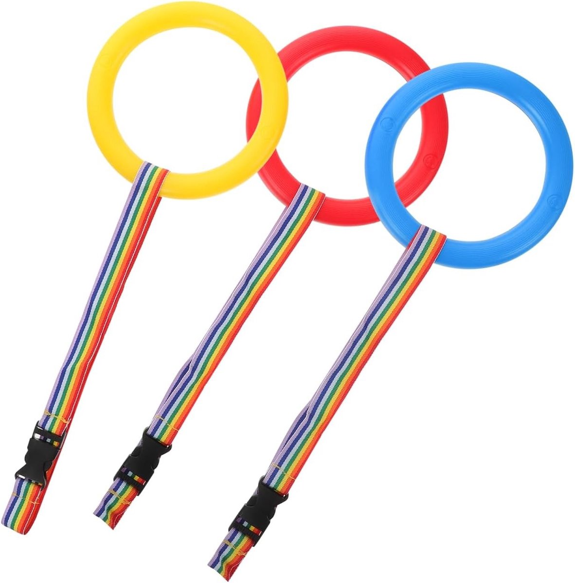 3-delige anti-verlies touw voor kinderen met handvatten - veilige wandelriem in verschillende kleuren, ideaal voor uitjes en drukke plekken