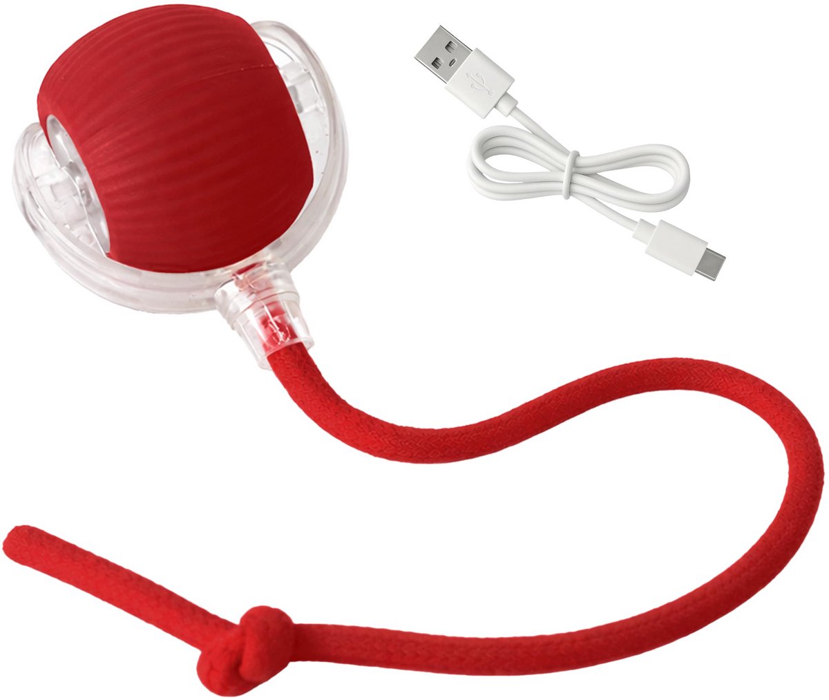 Namajunas - Interactief Kattenspeelgoed - 1 stuk - Rood- Huisdierspeelgoed - Voor Puppy -Slimme interactieve rollende huisdierbal - Katten Balletjes - Katten Speelgoed - kattenspeelgoed