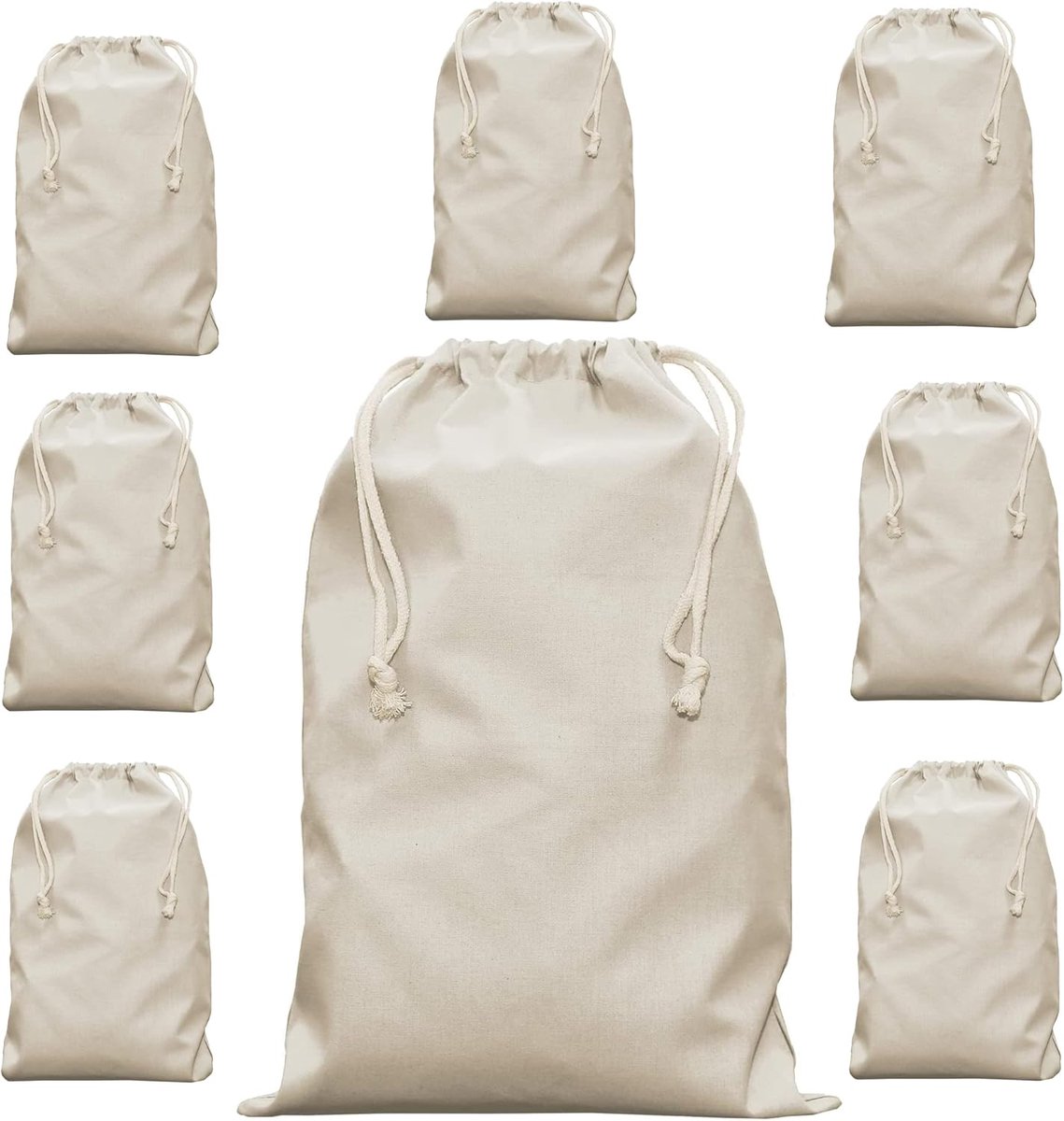 SnelShoppen - Mini Katoenen Zakjes voor Verf, Geldzakjes, Feestelijke Verpakkingen - Sterke & Duurzame Tasjes voor Kinderen, Feestjes, DIY Souvenirs,