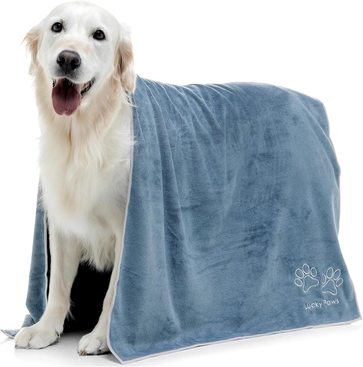 SnelShoppen - Extra Large Microfibre Dog Towel 140x70cm - Super Absorbent Luxury Soft Dog 