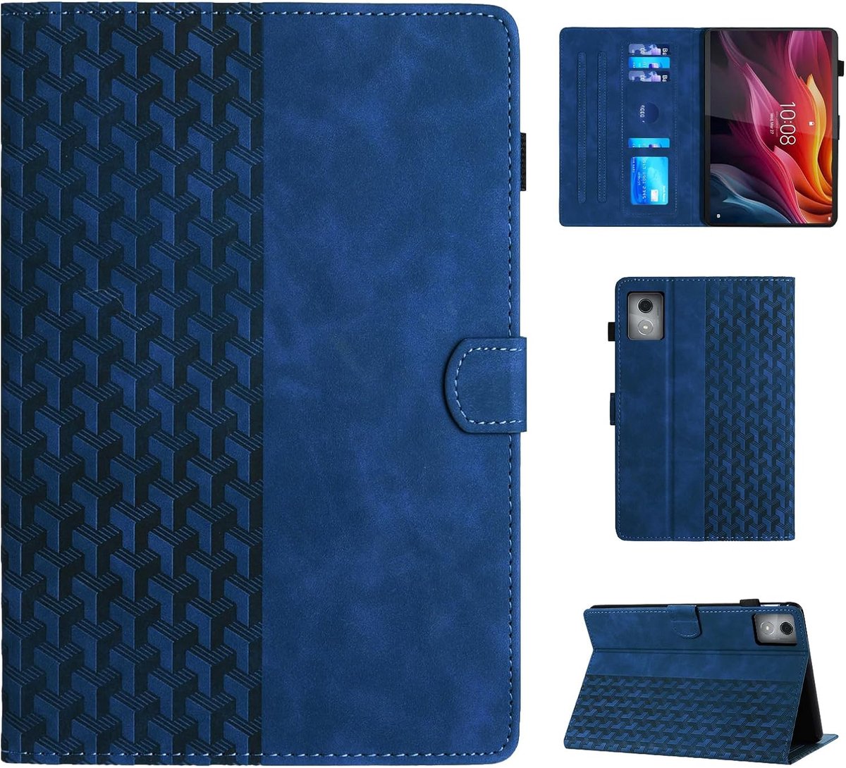 SnelShoppen - Premium PU Lederen Hoes voor Lenovo Tab M11 Plus (11,5 inch) / K11 Plus - Multi-Hoek Standaard met Automatische Slaap-Waakfunctie - Besc